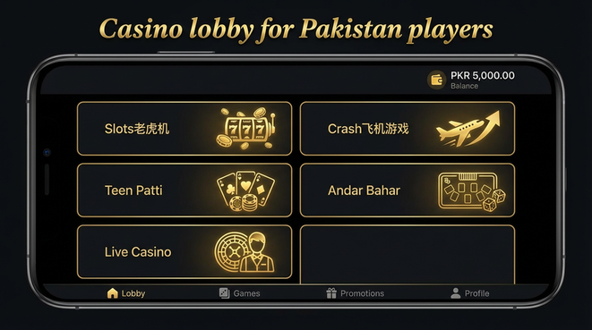Lobby view of betpro for Pakistan users - 4